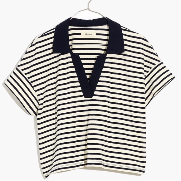 Madewell Texture Polo Tee - Excellent Condition - Picture 3 of 4